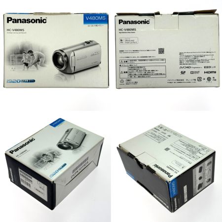  Panasonic パナソニック デジタルハイビジョンビデオカメラ HC-V480MS-W ホワイト 動作確認済み