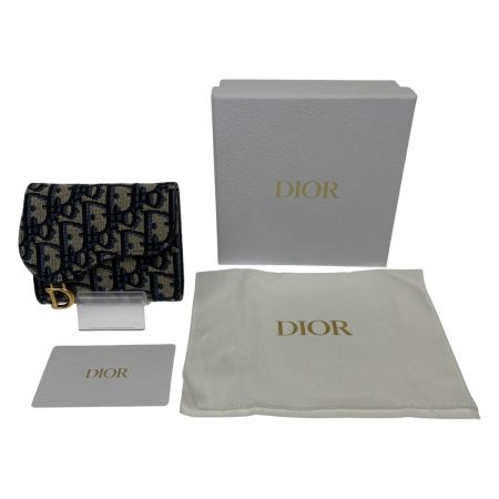  Christian Dior クリスチャンディオール 3つ折り財布 S5912CTZQ M928 ブルー