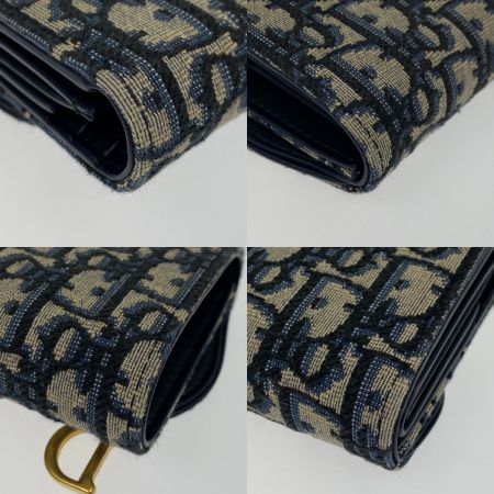  Christian Dior クリスチャンディオール 3つ折り財布 S5912CTZQ M928 ブルー