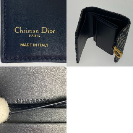  Christian Dior クリスチャンディオール 3つ折り財布 S5912CTZQ M928 ブルー