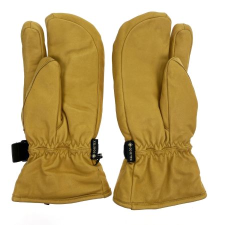  HESTRA へストラ ウィンターグローブ 3フィンガー ゴアテックス フルレザー タン サイズ7