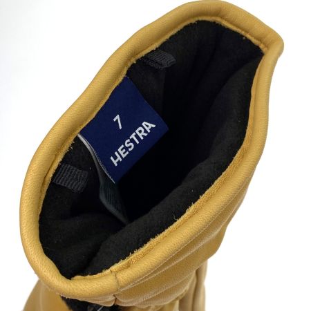  HESTRA へストラ ウィンターグローブ 3フィンガー ゴアテックス フルレザー タン サイズ7