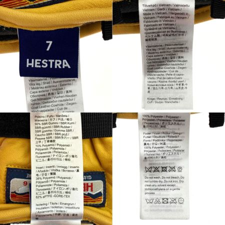  HESTRA へストラ ウィンターグローブ 3フィンガー ゴアテックス フルレザー タン サイズ7