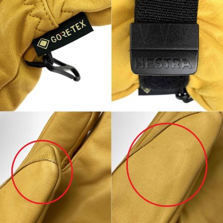  HESTRA へストラ ウィンターグローブ 3フィンガー ゴアテックス フルレザー タン サイズ7