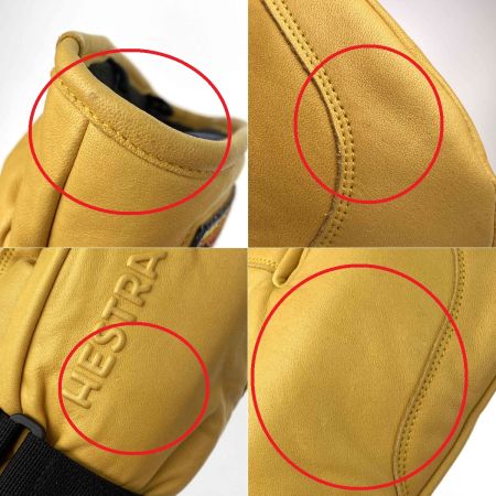  HESTRA へストラ ウィンターグローブ 3フィンガー ゴアテックス フルレザー タン サイズ7