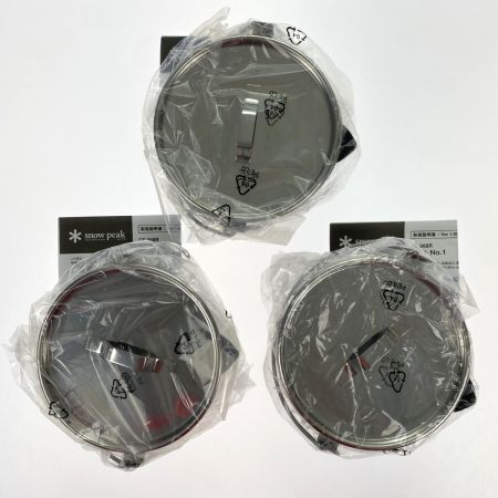  snowpeak スノーピーク ケトル No.1 CS-068R 3個セット 未使用品