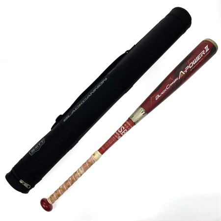  ZETT ゼット 軟式FRP製バット ブラックキャノン A-POWER2 BCT35464 84cm 使用感有