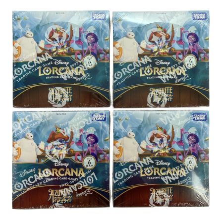   ディズニー・ロルカナ・TCG 日本語版 ブースターパック 大いなるアズライト 4BOX シュリンク付 未開封