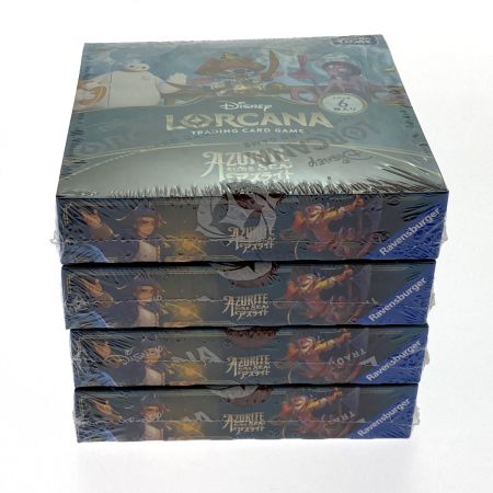   ディズニー・ロルカナ・TCG 日本語版 ブースターパック 大いなるアズライト 4BOX シュリンク付 未開封