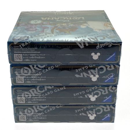   ディズニー・ロルカナ・TCG 日本語版 ブースターパック 大いなるアズライト 4BOX シュリンク付 未開封