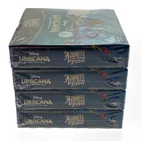   ディズニー・ロルカナ・TCG 日本語版 ブースターパック 大いなるアズライト 4BOX シュリンク付 未開封