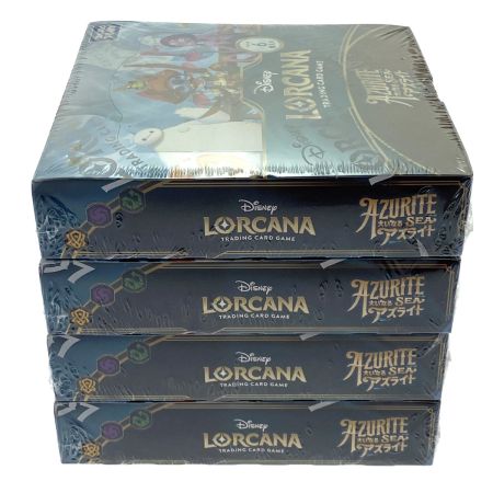   ディズニー・ロルカナ・TCG 日本語版 ブースターパック 大いなるアズライト 4BOX シュリンク付 未開封