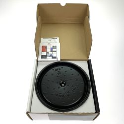## STAUB ストウブ ピコ･ココット ラウンド 24cm 40500-241 ブラック 未使用品 Sランク