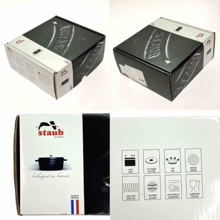  STAUB ストウブ ピコ･ココット ラウンド 24cm 40500-241 ブラック 未使用品
