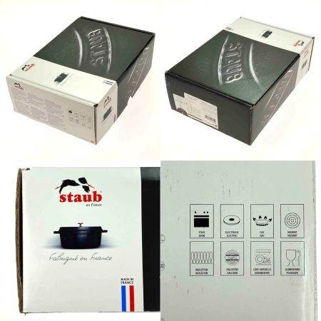  STAUB ストウブ ピコ･ココット オーバル 27cm 40500-271 ブラック 未使用品