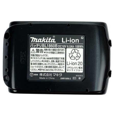  MAKITA マキタ 18v 6.0Ah リチウムイオンバッテリ BL1860B 純正バッテリ 未使用品 (1) 