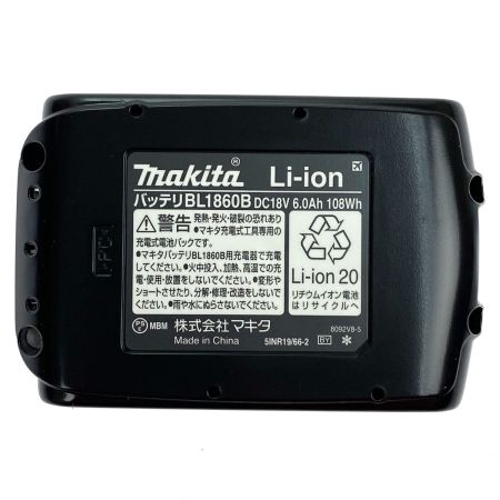  MAKITA マキタ 18v 6.0Ah リチウムイオンバッテリ BL1860B 純正バッテリ 未使用品 (2) 