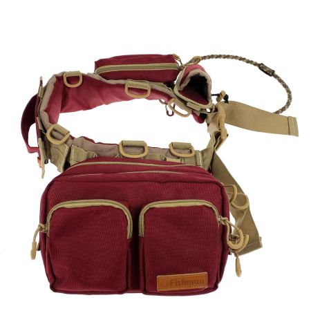  Fishman フィッシュマン ムーバブルシステムベルト エンジ/カーキ ルアーバックほか付属品付き