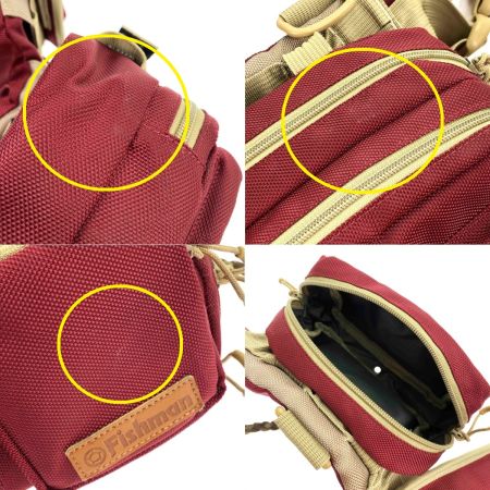  Fishman フィッシュマン ムーバブルシステムベルト エンジ/カーキ ルアーバックほか付属品付き