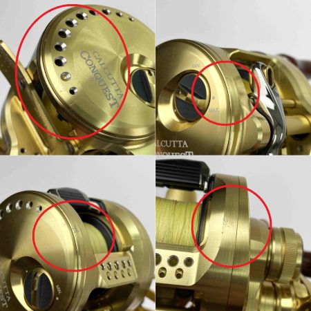  SHIMANO シマノ 22 カルカッタコンクエスト 201XG 左ハンドル 04419 ハンドルノブ変更