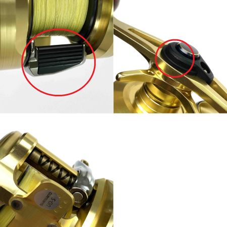  SHIMANO シマノ 22 カルカッタコンクエスト 201XG 左ハンドル 04419 ハンドルノブ変更