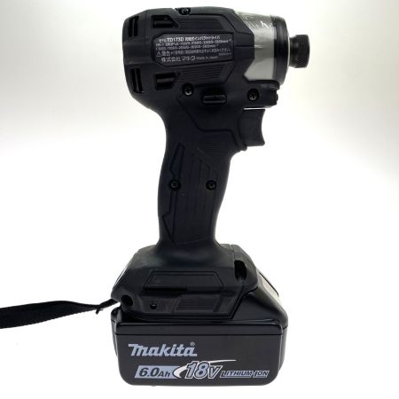 MAKITA マキタ 18V 充電式インパクトドライバ TD173DRGXB ブラック 充電器・充電池2個・ケース付