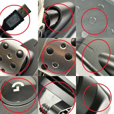 Logicool ロジクール G923 レーシングホイール＆ペダル・シフターセット G923 ハンコン パーツ欠品有 動作確認済み
