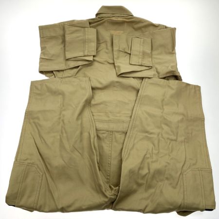  山田辰 Auto-Bi つなぎ服 1-8700 カーキ LLサイズ 長袖 ストライプ調