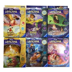 ##  ディズニー・ロルカナ・TCG 日本語版 構築済みデッキ 6種類セット(2) 未開封 星々の輝き/逆襲のアースラ/インクランド探訪 Sランク