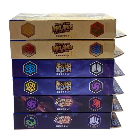   ディズニー・ロルカナ・TCG 日本語版 構築済みデッキ 6種類セット(2) 未開封 星々の輝き/逆襲のアースラ/インクランド探訪