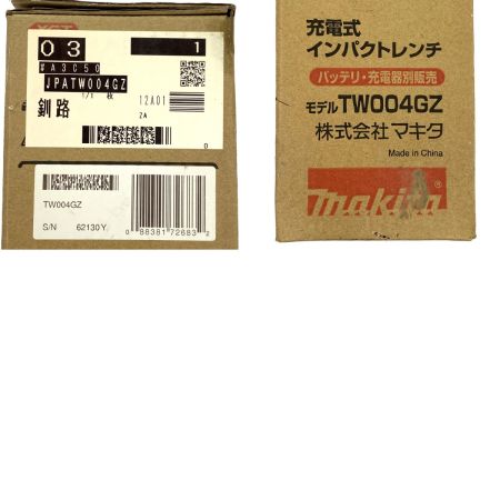  MAKITA マキタ 40V 充電式インパクトレンチ 本体のみ TW004GZ 未使用品 錆有り