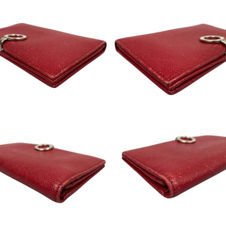  BVLGARI ブルガリ ブルガリブルガリ ロゴクリップ 2つ折り長財布 33748 ルビーレッド