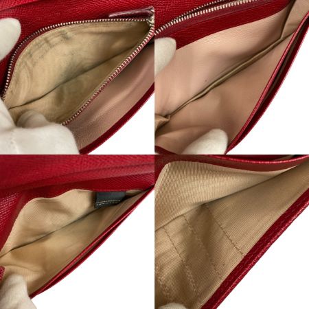  BVLGARI ブルガリ ブルガリブルガリ ロゴクリップ 2つ折り長財布 33748 ルビーレッド