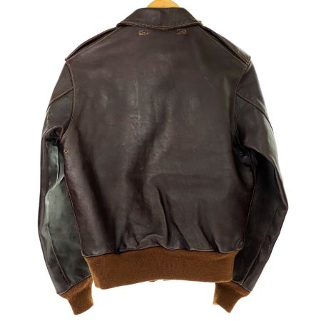  THE REAL McCOY'S ザリアルマッコイス レザージャケット TYPE A-2 30-1415 ブラウン サイズ36 使用感有