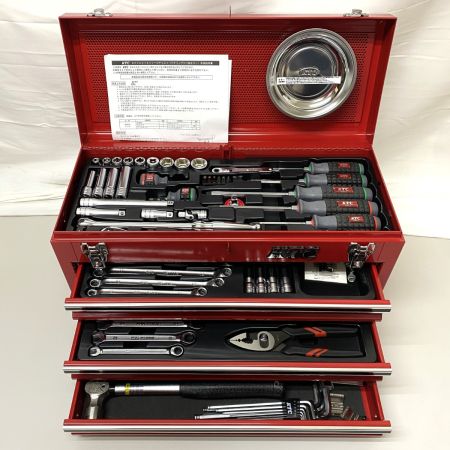  KTC ケーティーシー ツールセット SKX0213 レッド 55点 工具セット チェストタイプ