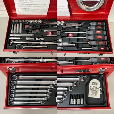  KTC ケーティーシー ツールセット SKX0213 レッド 55点 工具セット チェストタイプ