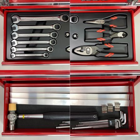  KTC ケーティーシー ツールセット SKX0213 レッド 55点 工具セット チェストタイプ
