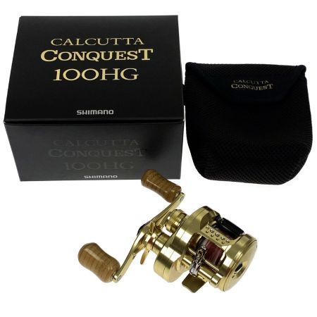  SHIMANO シマノ 21 カルカッタコンクエスト 100HG 04236 右ハンドル ハンドルノブ変更