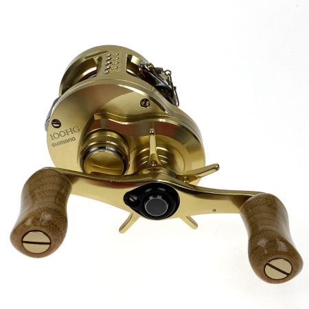  SHIMANO シマノ 21 カルカッタコンクエスト 100HG 04236 右ハンドル ハンドルノブ変更