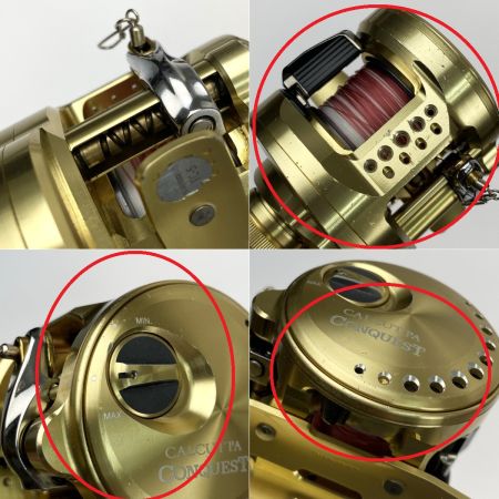  SHIMANO シマノ 21 カルカッタコンクエスト 100HG 04236 右ハンドル ハンドルノブ変更