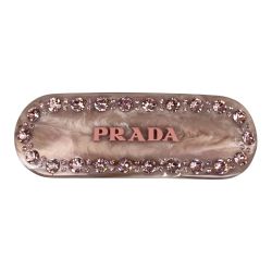 ## PRADA プラダ プレックスヘアクリップ バレッタ 1IF043_2CD0_F0442  ペタルピンク Aランク