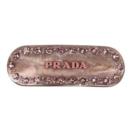  PRADA プラダ プレックスヘアクリップ バレッタ 1IF043_2CD0_F0442  ペタルピンク