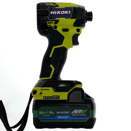  HiKOKI ハイコーキ 36V コードレスインパクトドライバ WH36DD スパイダーイエロー 充電器・充電池2個・ケース付