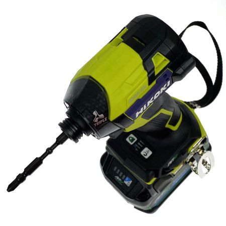  HiKOKI ハイコーキ 36V コードレスインパクトドライバ WH36DD スパイダーイエロー 充電器・充電池2個・ケース付