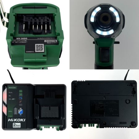 HiKOKI ハイコーキ 36V コードレスインパクトドライバ WH36DD 2XHLSZ グリーン 充電器・充電池2個・ケース付