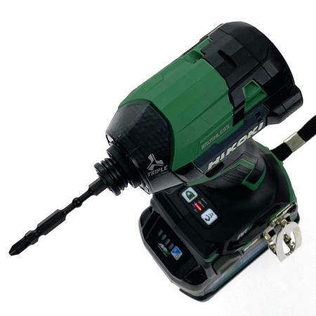 HiKOKI ハイコーキ 36V コードレスインパクトドライバ WH36DD 2XHLSZ グリーン 充電器・充電池2個・ケース付