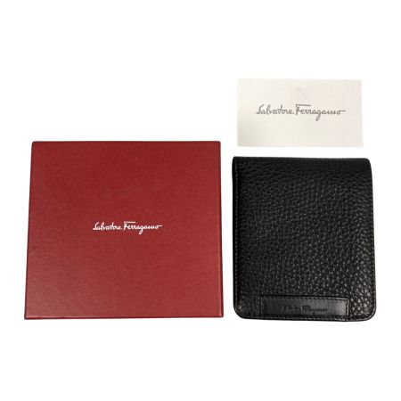  Salvatore Ferragamo サルヴァトーレフェラガモ 2つ折り財布 FV2875 ブラック