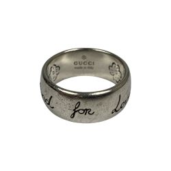 ## GUCCI グッチ BLIND FOR LOVE ブラインドフォーラブ シルバーリング 約19号 Ag925 本体のみ Cランク