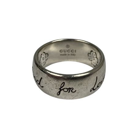  GUCCI グッチ BLIND FOR LOVE ブラインドフォーラブ シルバーリング 約19号 Ag925 本体のみ