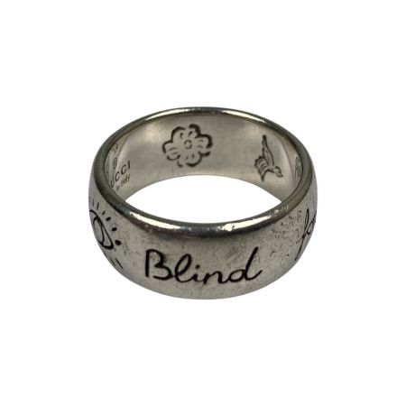  GUCCI グッチ BLIND FOR LOVE ブラインドフォーラブ シルバーリング 約19号 Ag925 本体のみ